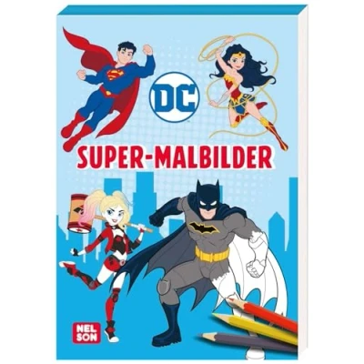 Afbeelding van DC Superhelden: Super Malbilder: mit Batman, Superman, Wonder Woman und Co. Cooler Malblock für Kinder ab 3 Jahren