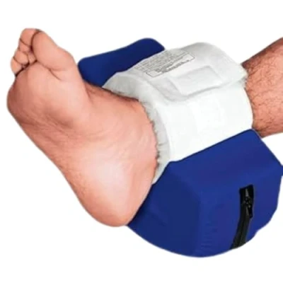 Afbeelding van OrtoPrime Set van 2 anti decubitus hielkussens, waterdicht, gebogen vorm, decubitus, orthopedisch kussen voor voeten (anti universele maat)