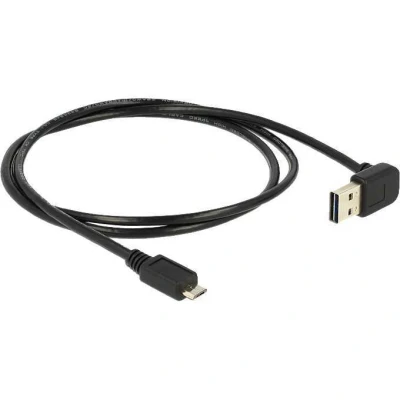 Afbeelding van Delock 83535 Kabel EASY USB 2.0 Type A male haaks omhoog/omlaag &gt; Micro B 1 m