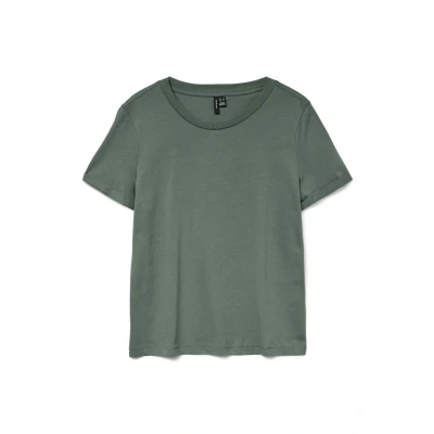 Afbeelding van Vero Moda Vmpaula Tshirt basic, Dames, Maat: XS, Laurel wreath