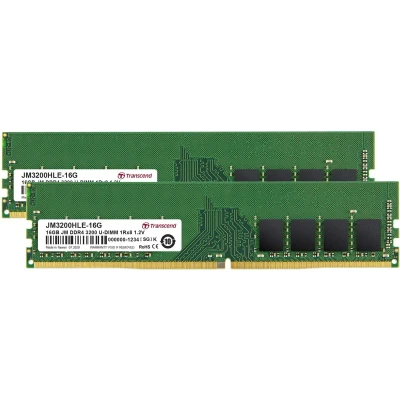 Afbeelding van Transcend JetRam JM3200HLB 16GK geheugenmodule 16 GB 2 x 8 DDR4 3200 MHz