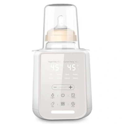 Afbeelding van Vuxava Bottle Warmer 8 in 1 Multifunctional Baby Food with Night Light &amp; Timer, Ideal for Travel, Preserves Nutrients Breast Milk, Suitable All Bottles