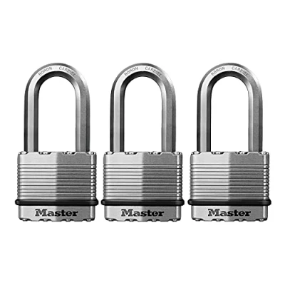 Afbeelding van Master Lock M5XTRILH Magnum hangslot met sleutel, 3 stuks, gelijksluitend
