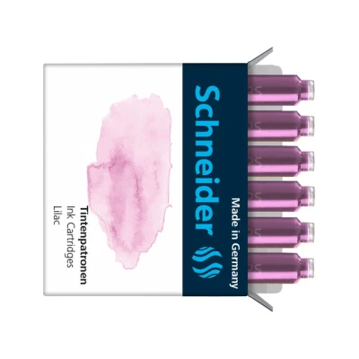 Afbeelding van 10x Inktpatronen Schneider pastel Lila doos 6st.