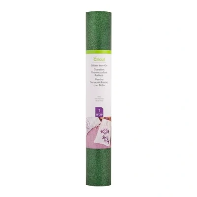 Afbeelding van Cricut Glitter Iron On Kelly 48cm (19&quot;) Warmteoverdracht Vinyl Roll (HTV) Voor gebruik met alle snijmachines
