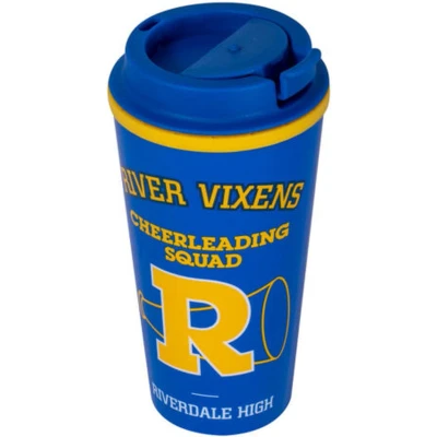 Afbeelding van Riverdale Thermische Reisbeker River Vixens Blauw en Geel 450ml