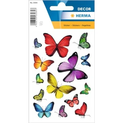 Afbeelding van 10x Herma Stickers Butteerfly diversiteit