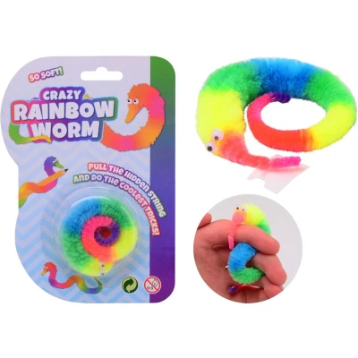 Afbeelding van Gekke regenboog worm op kaart 24433