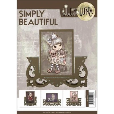 Afbeelding van Simply Beautiful Lilly Luna Boek 3D Uitdrukvel Push Out Yvonne Creations