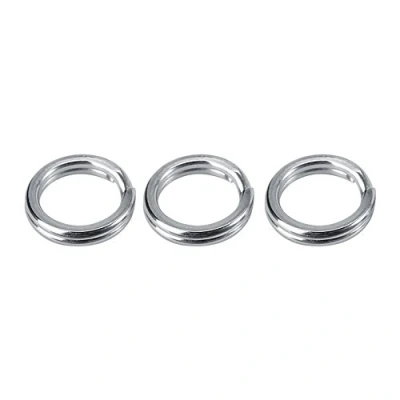 Afbeelding van 50 stks/100 stks Split Ringen, RVS Visgerei Aas Dubbele Cirkel Ring Connector (10 # stuks)