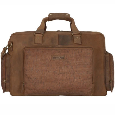 Afbeelding van Greenland Nature Weekender Reistas Leer 50 cm Laptopcompartiment