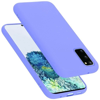 Afbeelding van Cadorabo Hoesje geschikt voor Samsung Galaxy S20 Case in LIQUID LICHT PAARS Beschermhoes TPU silicone Cover