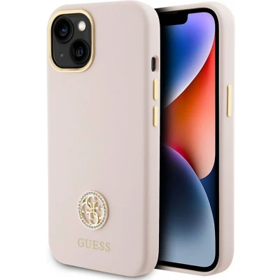 Afbeelding van Guess iPhone 15 Roze met logo