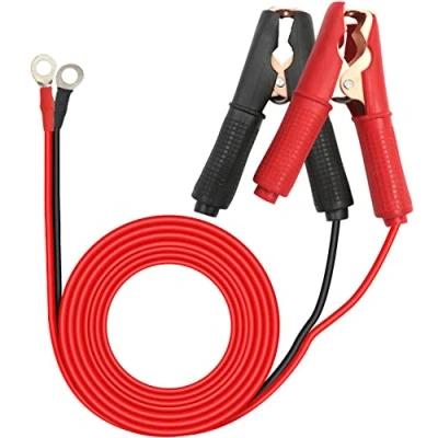 Afbeelding van HuaLiSiJi Krokodillenklem 12 V 24 krokodillenklemmen auto klem voor kabel accu 30 A 14 AWG, andere apparatuur (1.8m)