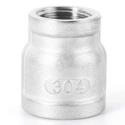 Afbeelding van ERGAOBOY 1 stuks 304 roestvrijstalen buisfittingen, 3/8&quot; x 1/2&quot; BSP vrouwelijke reductiekoppeling