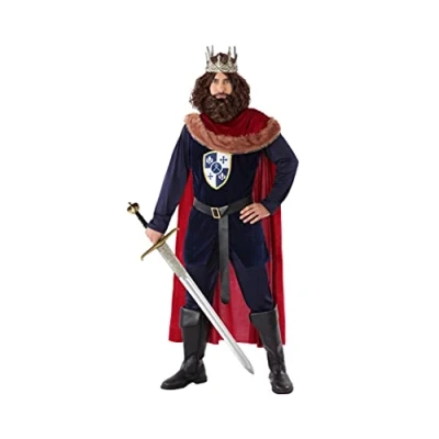 Afbeelding van Kostuum Middeleeuwse Koning Volwassen Maat XS/S