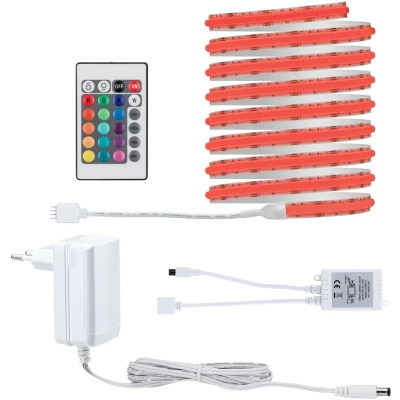 Afbeelding van Paulmann 78864 SimpLED LED Strip Full Line COB complete set 3m 22W 990lm 840LEDs/m RGB 24VA dimbaar wit metaal
