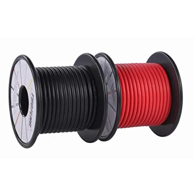 Afbeelding van TUOFENG 14 AWG draad, zachte en flexibele siliconen geïsoleerde draad 20 m [10 zwart 10 rood] Gestrande Hoge temperatuurbestendigheid voor RC toepassingen, testlood, drones batterij