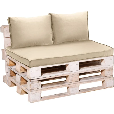 Afbeelding van Loungekussen Madison Recycled Canvas Rug Beige (60 x 43 cm)