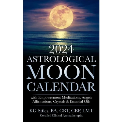 Afbeelding van 2024 Astrological Moon Calendar with Empowerment Meditations, Angels, Affirmations, Crystals &amp; Essential Oils