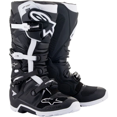 Afbeelding van Alpinestars 2024 Tech 7 Enduro Drystar Crosslaarzen Zwart / Wit maat 42