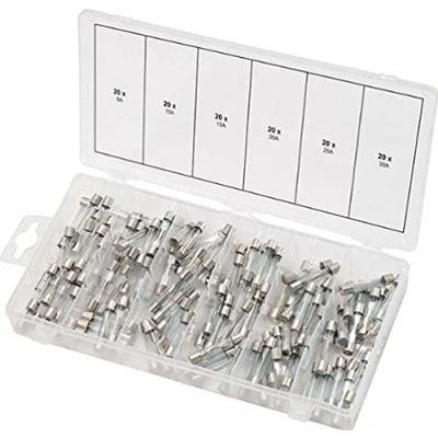 Afbeelding van KS Tools 970.0270 Buiszekering assortiment 5 A, 10 15 20 25 30 A Traag T Inhoud 120 onderdelen