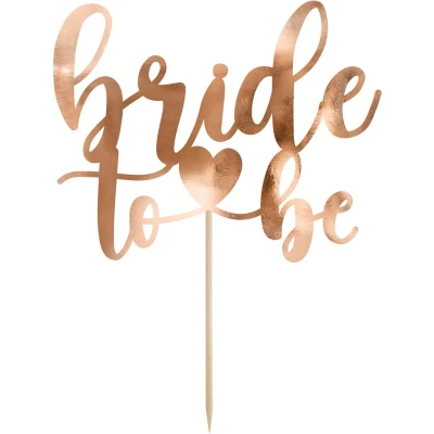 Afbeelding van PartyDeco Cake Topper Bride To Be Rose Goud