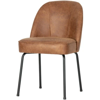 Afbeelding van BePureHome Vogue eetkamerstoel eco Leer cognac