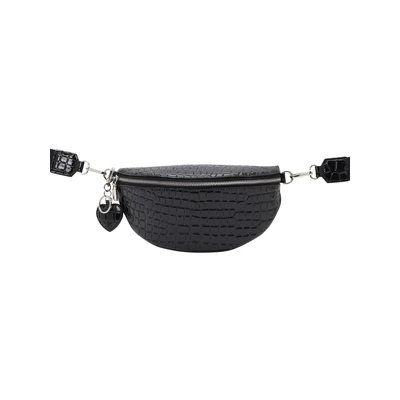 Afbeelding van Seidenfelt Schoudertas, Dames, Maat: One Size, Croco print black