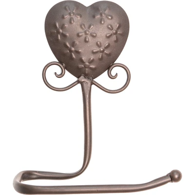 Afbeelding van Clayre &amp; Eef WC Rol houder 19x11x22 cm Bruin Ijzer Hart Toiletrolhouder