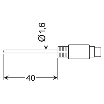 Afbeelding van Greisinger GLF 401 MIN Luchtsensor 25 tot 70 C Sensortype Pt100