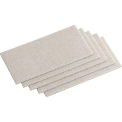Afbeelding van Metafranc Viltglijders &quot;TopSoft&quot; 100 x 200 mm zelfklevend beige 5 stuks Effectieve bescherming van uw meubels &amp; stoelen/meubelglijders set voor gevoelige vloeren/stoelglijders/vilt