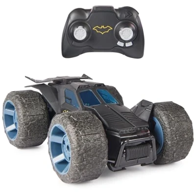Afbeelding van DC Batman Stunt Force Batmobile Indoor Afstandsbestuurbare Auto met Turbo Boost &amp; Gekke Stunts