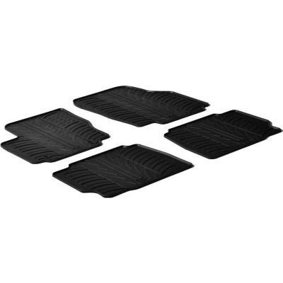 Afbeelding van Gledring Rubbermatten passend voor Ford Mondeo 5 deurs 2007 2011 (T profiel 4 delig + montageclips)
