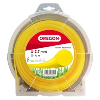 Afbeelding van Oregon 69 382 Y Gele ronde grastrimmerlijn/draad voor grastrimmers en bosmaaiers, 2,7 mm x 70 m