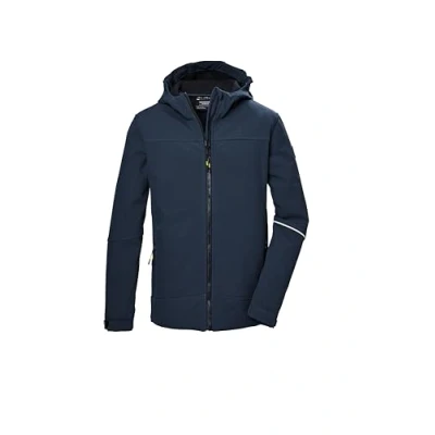 Afbeelding van killtec jongens Softshell jas/outdoorjas met capuchon KOS 143 BYS SFTSHLL JCKT, dunkel ozean, 140, 43255 000