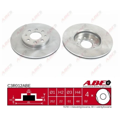 Afbeelding van ABE Remschijven C3R012ABE