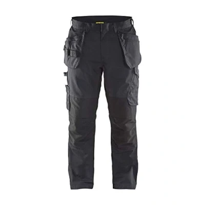 Afbeelding van Blaklader Service werkbroek met stretch en spijkerzakken 1496 1330 Zwart/Donkergrijs C156