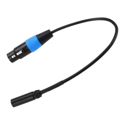 Afbeelding van YINETTECH Mini XLR Mannelijk naar Vrouwelijke Adapter Kabel 3 Pin 34cm 24AWG 4N voor BMPCC 4K Camera Video Assist Sharp 8K Cam Rode Mic