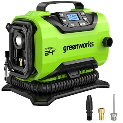 Afbeelding van Greenworks 24V accu mini compressor G24IN