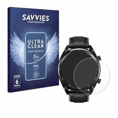 Afbeelding van Savvies Screenprotector voor Huawei Watch GT / Active Folie Beschermfolie transparant (6 Stuks)