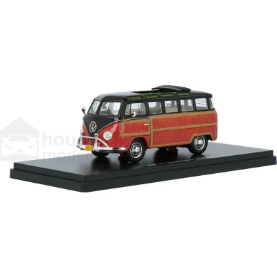 Afbeelding van Volkswagen T1 Samba Bus Woody Schuco Pro.R43 Modelauto 1:43 450894300 Schaalmodel