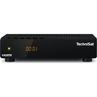 Afbeelding van TechniSat HD S 261 compacte digitale satellietontvanger (Sat DVB S2, HDTV, HDMI, USB mediaspeler, voorgeïnstalleerde zenderlijst, sleeptimer, bediening op het apparaat, afstandsbediening) zwart