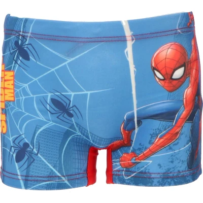 Afbeelding van Zwembroek Zwemboxer Spiderman 7/8 jaar 122/128 cm Blauw met rode achterkant