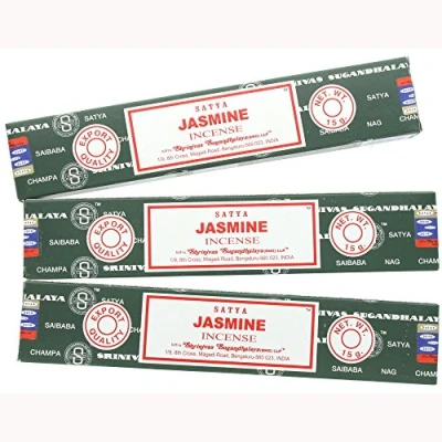 Afbeelding van Satya Nag Champa Jasmine Wierookstokjes 3 Verpakkingen