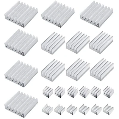 Afbeelding van 24 Stuk Heatsinks Voor Raspberry Pi 4 Model B, 4B Heatsink Kit Aluminium met Thermische Geleidende Plakband