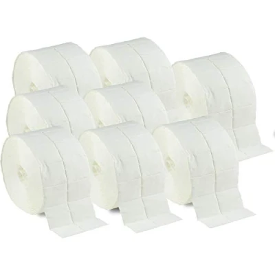 Afbeelding van NAILS FACTORY N&amp;BF 4000 celstofdeppers (8 rollen à 500 stuks) cellulosewatten pluisvrije cellulose pads/swaps 12 laags niet steriel voor cleaner remover nagel gelnagels nageldesign manicure