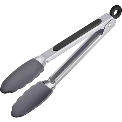 Afbeelding van Serveertang Classic Inox + Silicone Zwart 27 Cm Westmark 1617