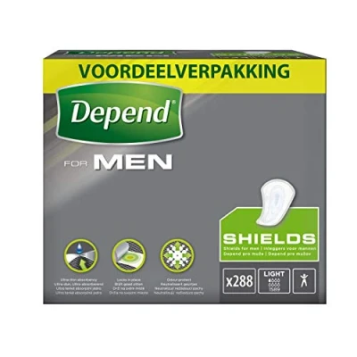 Afbeelding van 12x Depend for Men Shields 24 stuks