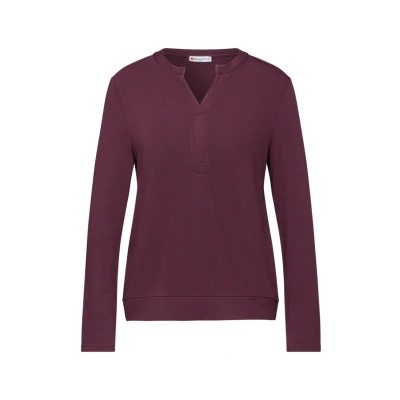 Afbeelding van Street One Longsleeve, Dames, Maat: 34, Rot